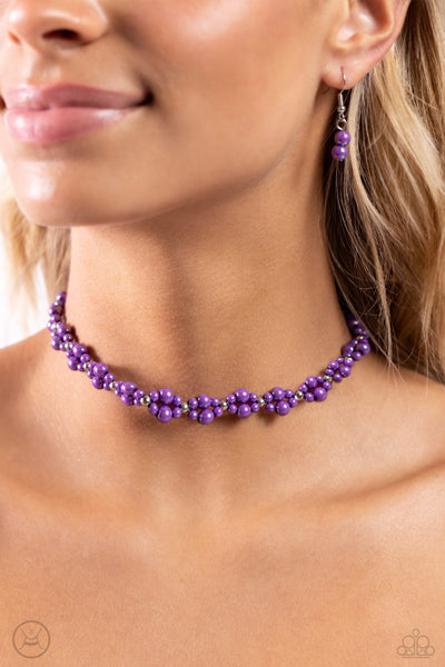 Paparazzi-Dreamy Duchess - Purple Necklace (Choker)
