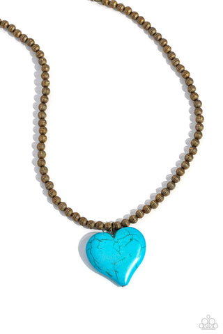 Paparazzi-Picturesque Pairing - Brass Necklace