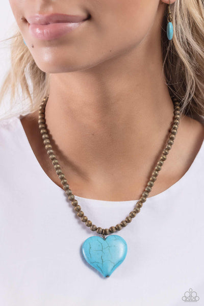 Paparazzi-Picturesque Pairing - Brass Necklace