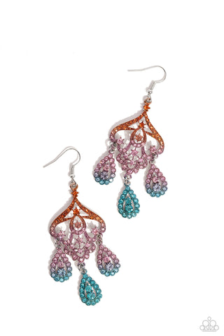 Paparazzi-Chandelier Command - Multi Earring