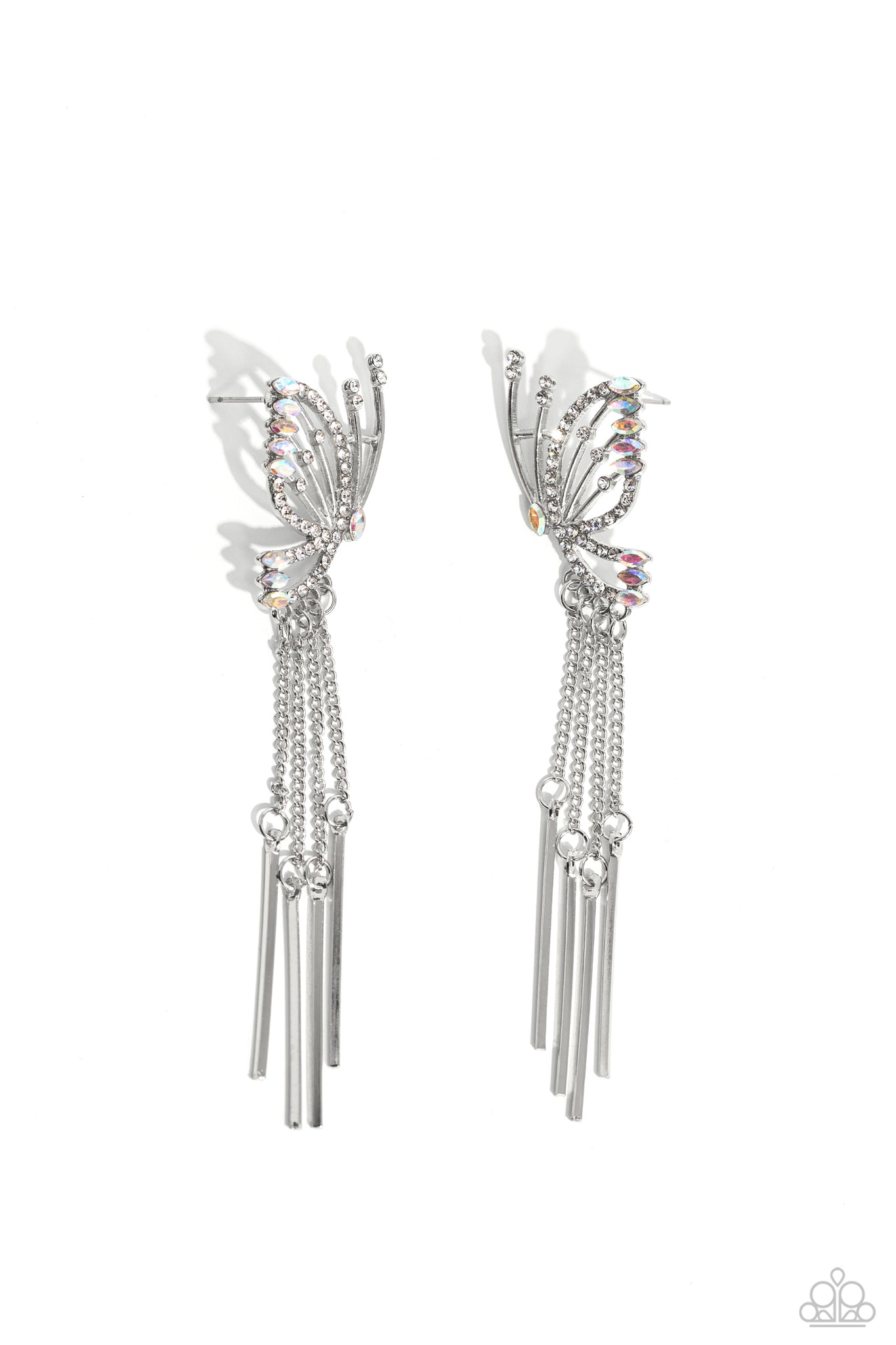 Paparazzi-A Few Of My Favorite WINGS - White Earring