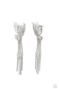 Paparazzi-A Few Of My Favorite WINGS - White Earring