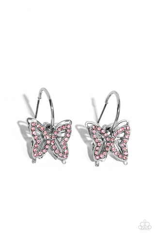 Paparazzi-Lyrical Layers - Pink Earring