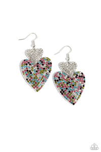 Paparazzi-Flirting Flourish - White Earring
