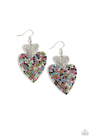 Paparazzi-Flirting Flourish - White Earring
