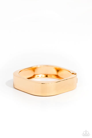 Paparazzi-Boss Babe Basic - Gold Bracelet