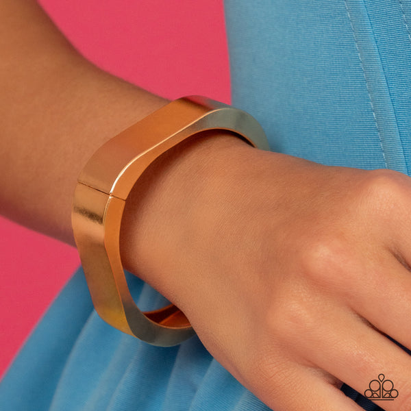 Paparazzi-Boss Babe Basic - Gold Bracelet