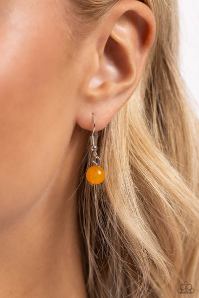 Paparazzi-Serene Sweetheart - Orange Necklace