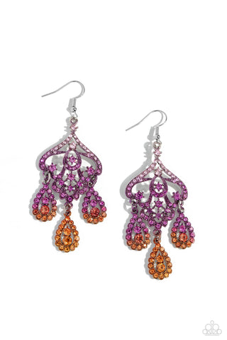 Paparazzi-Chandelier Command - Multi Earring
