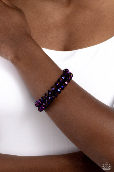 Paparazzi-Seriously Stellar - Purple Bracelet