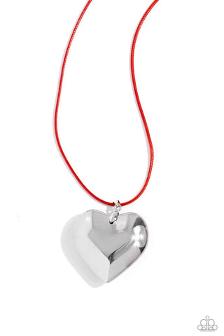 Paparazzi-Devoted Daze - Red Necklace
