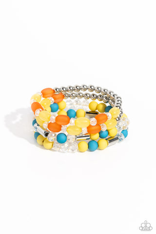 Paparazzi-Glassy Gait - Multi Bracelet