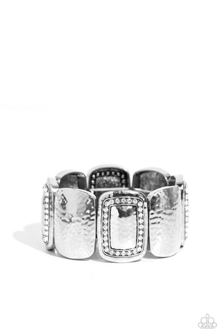 Paparazzi-Refined Radiance - White Bracelet