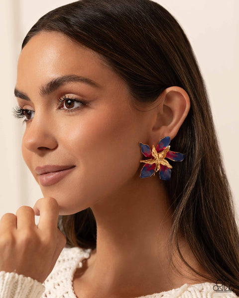 Paparazzi-Warped Wallflower - Multi Earring