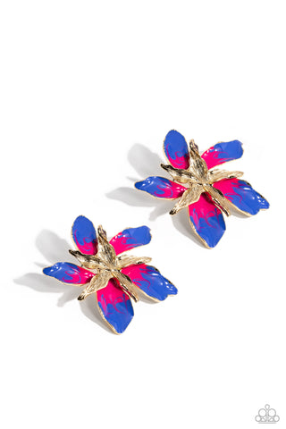 Paparazzi-Warped Wallflower - Multi Earring