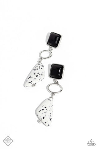 Paparazzi-High-End Hallmark - Black Earring & Necklace Set