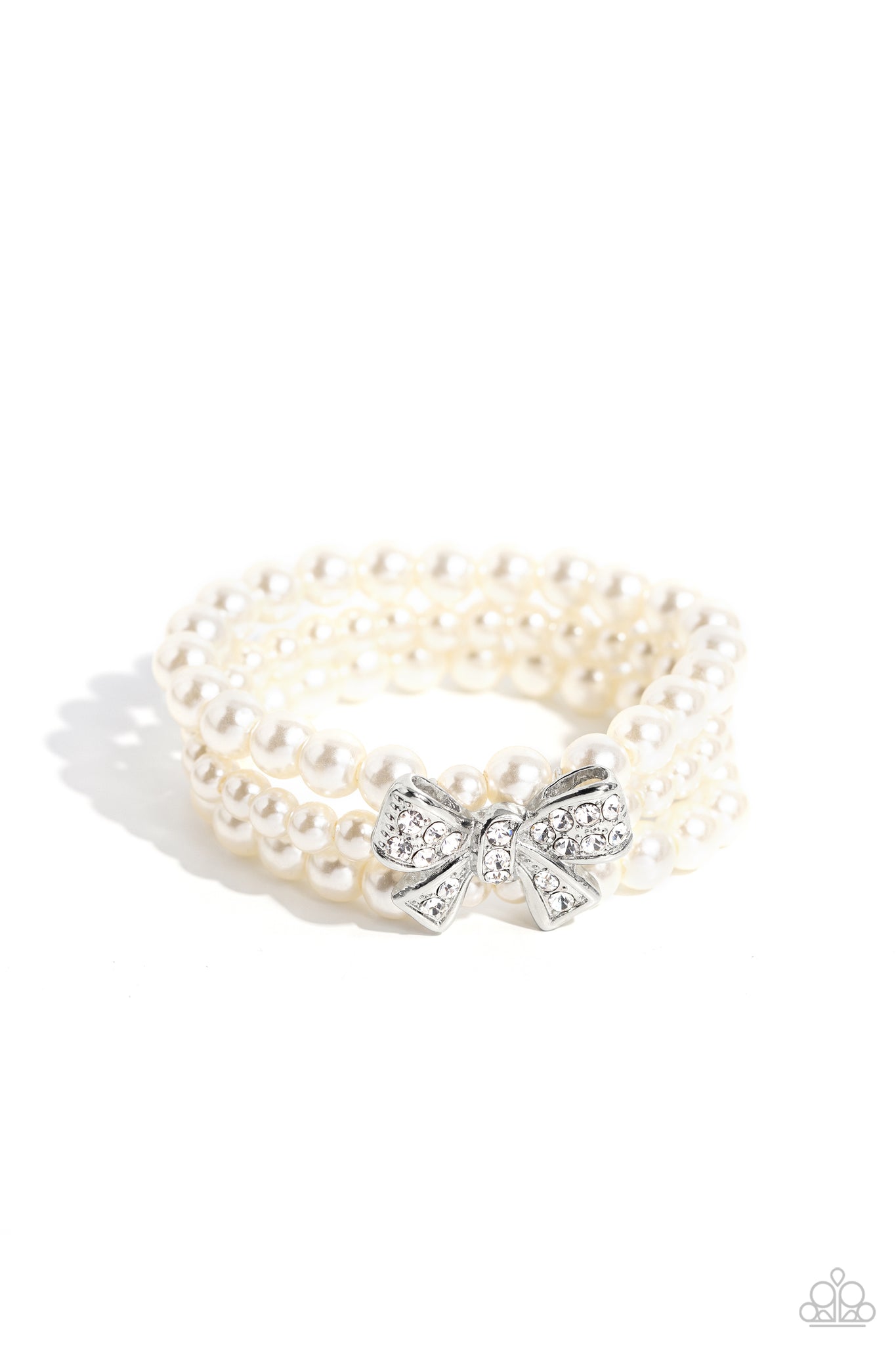 Paparazzi-How Do You Do? - White Bracelet