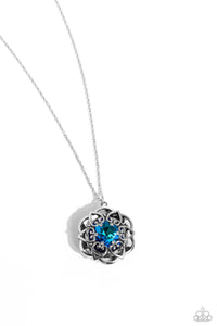 Paparazzi-Flowering Fantasy - Blue Necklace