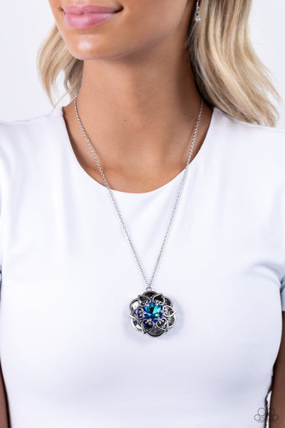 Paparazzi-Flowering Fantasy - Blue Necklace