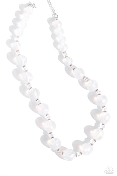 Paparazzi-Timelessly Tantalizing - White Necklace