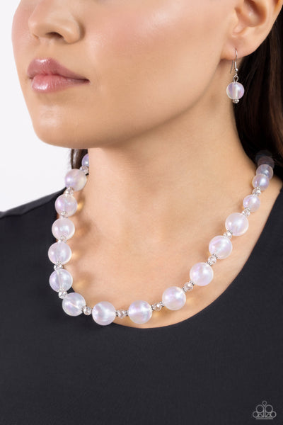Paparazzi-Timelessly Tantalizing - White Necklace