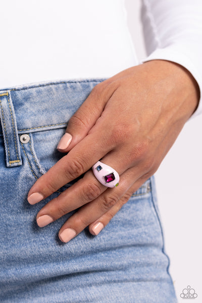 Paparazzi-Blinding Behavior - Pink Ring