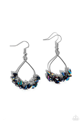 Paparazzi-Charm of the Century - Black Earring