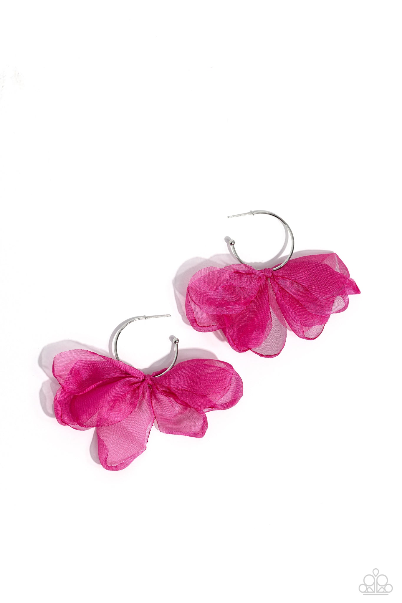 Paparazzi-Chiffon Class - Pink Earring