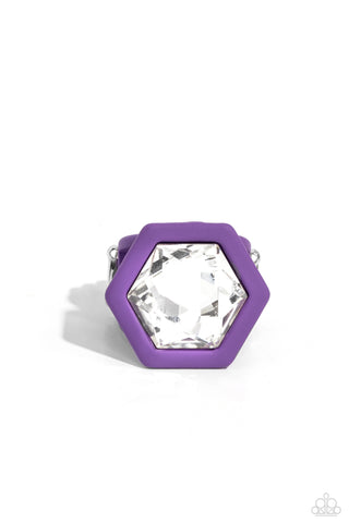 Paparazzi-Changing Class - Purple Ring Set