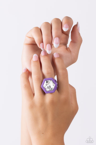 Paparazzi-Changing Class - Purple Ring Set
