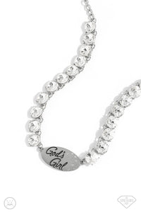 Paparazzi Gods Girl - White Necklace (Empire Diamond)