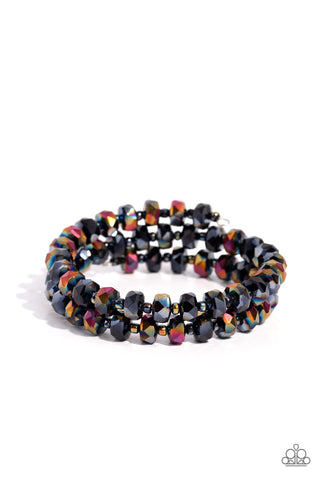 Paparazzi-Seriously Stellar - Black Bracelet