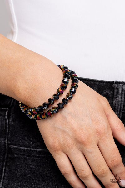 Paparazzi-Seriously Stellar - Black Bracelet