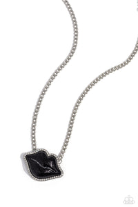 Paparazzi-Lip Locked - Black Necklace