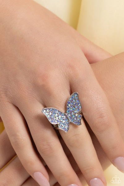 Paparazzi-High Time - Blue Ring Set