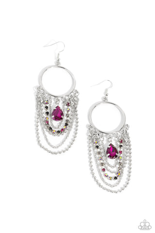Paparazzi-Cascading Clash - Multi Earring