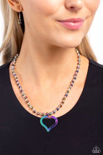 Paparazzi-Faceted Factor - Multi Necklace