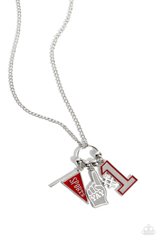 Paparazzi-Cheering Section - Red Necklace