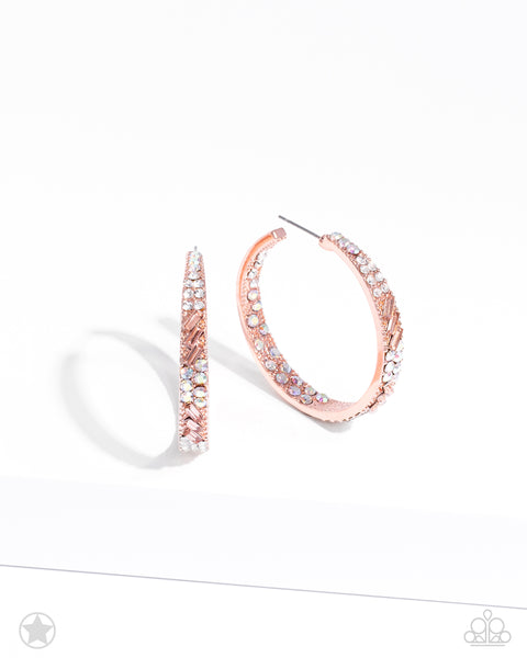 Paparazzi-Glitzy by Association - Copper Earring