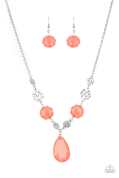 DEW What You Wanna DEW Orange Necklace