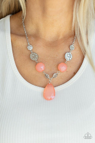 DEW What You Wanna DEW Orange Necklace