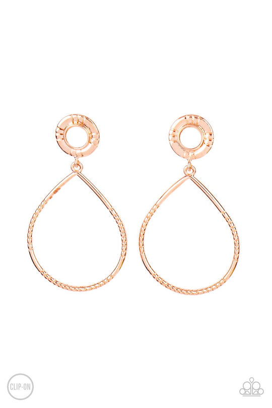 Fairytale Finish Copper Clip-On Earring