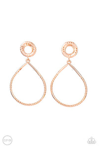 Fairytale Finish Copper Clip-On Earring