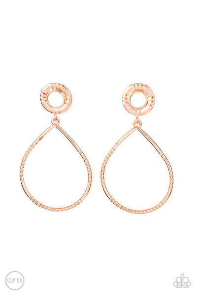 Fairytale Finish Copper Clip-On Earring