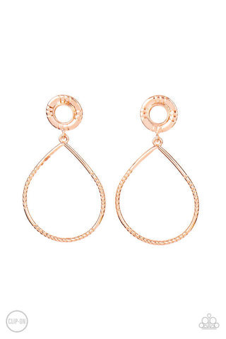 Fairytale Finish Copper Clip-On Earring