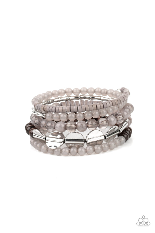 Free-Spirited Spiral Silver Bracelet