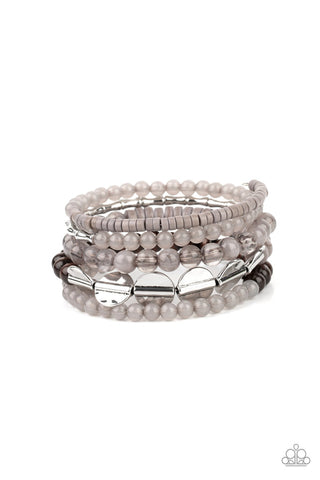 Free-Spirited Spiral Silver Bracelet