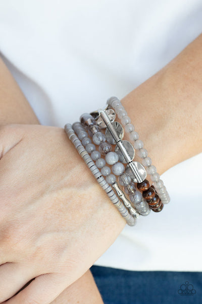 Free-Spirited Spiral Silver Bracelet