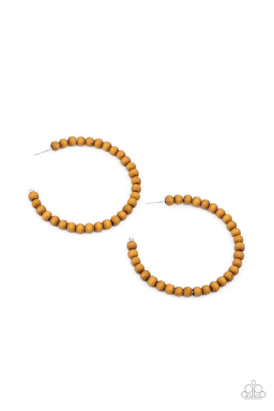 Should Have, Could Have, WOOD Have Brown Hoop Earring
