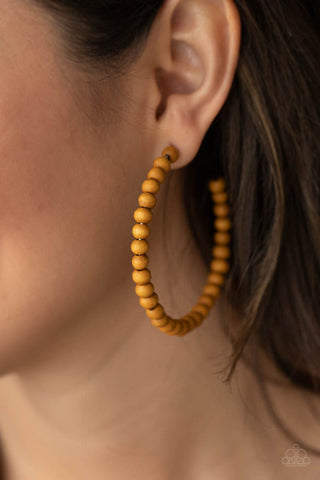 Should Have, Could Have, WOOD Have Brown Hoop Earring